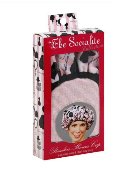 Betty Dain Socialite Collection Terry Lined Shower Cap, Boudoir 1 ea