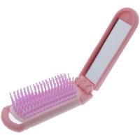Olivia Garden BCA Folding Brush with Mirror - Professional Hair Styling Tool