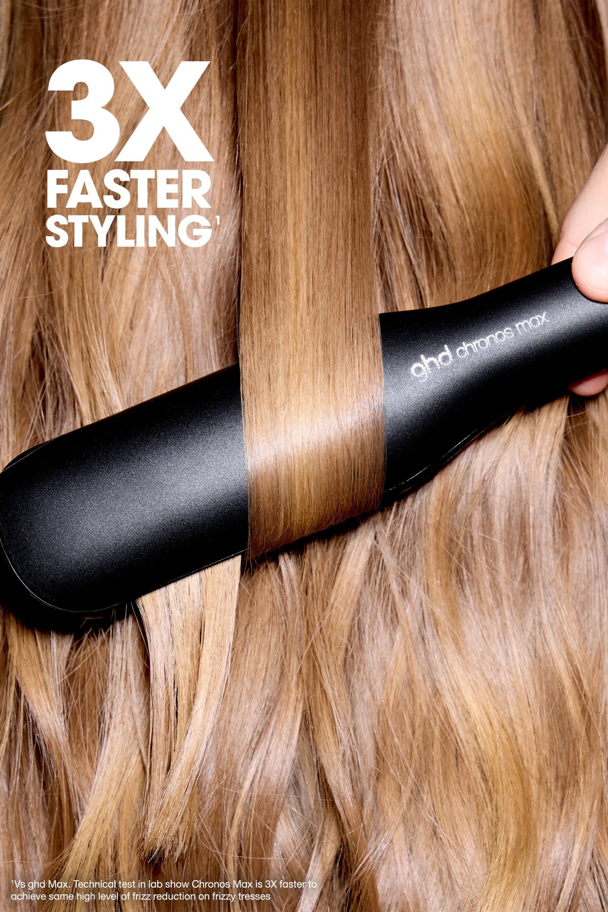 ghd Chronos Max 2" Flat Iron Styler - Black | Professional Ceramic Hair Straightener