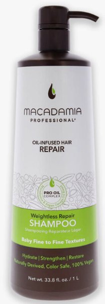 Macadamia Weightless Repair Shampoo 33.8 Oz / 1 Liter