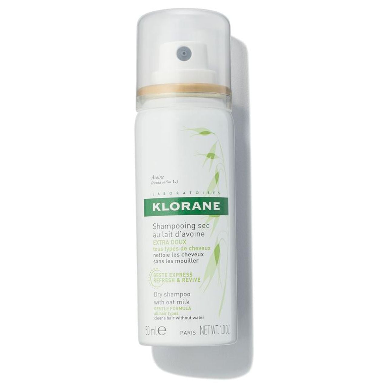 Klorane Dry Shampoo with Oat Milk, Aerosol 1 oz
