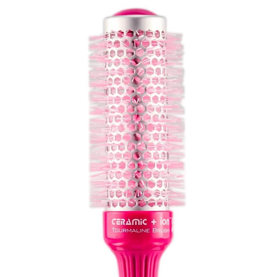 Olivia Garden Breast Cancer Awareness Ceramic + Ion Tourmaline Brush (CI-35P14) (1 3/8")