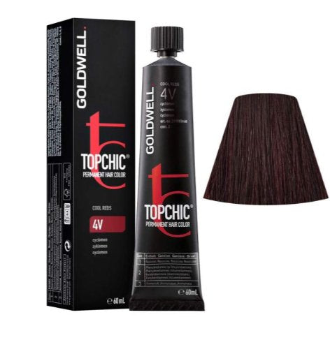Goldwell Topchic Permanent Hair Color 4V Cyclamen - Professional Violet Dye