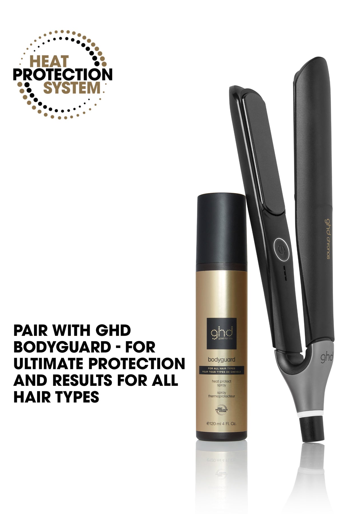ghd Chronos Styler 1" Flat Iron -Black