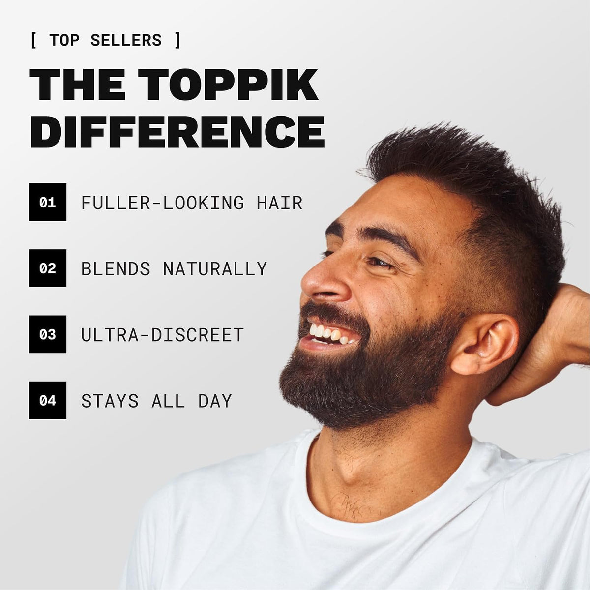 Toppik Hair Building Fibers, Medium Brown, 12g Fill In Fine or Thinning Hair, Instantly Thicker, Fuller Looking, 9 Shades for Men & Women, Keratin Protein Formula