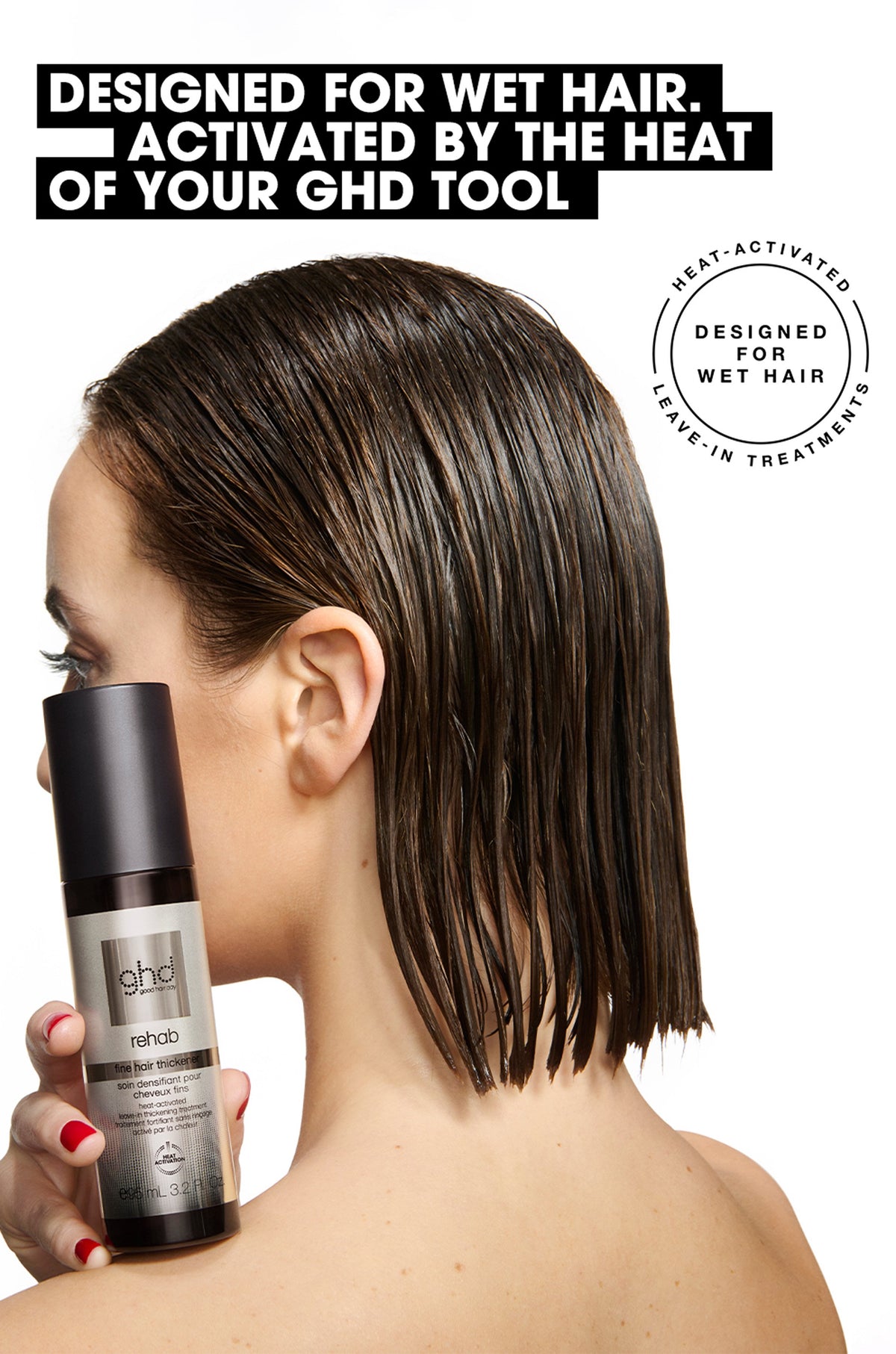 ghd REHAB Thickener Heat-Activated Leave-In Treatment for Fine, Thinning & Fragile Hair