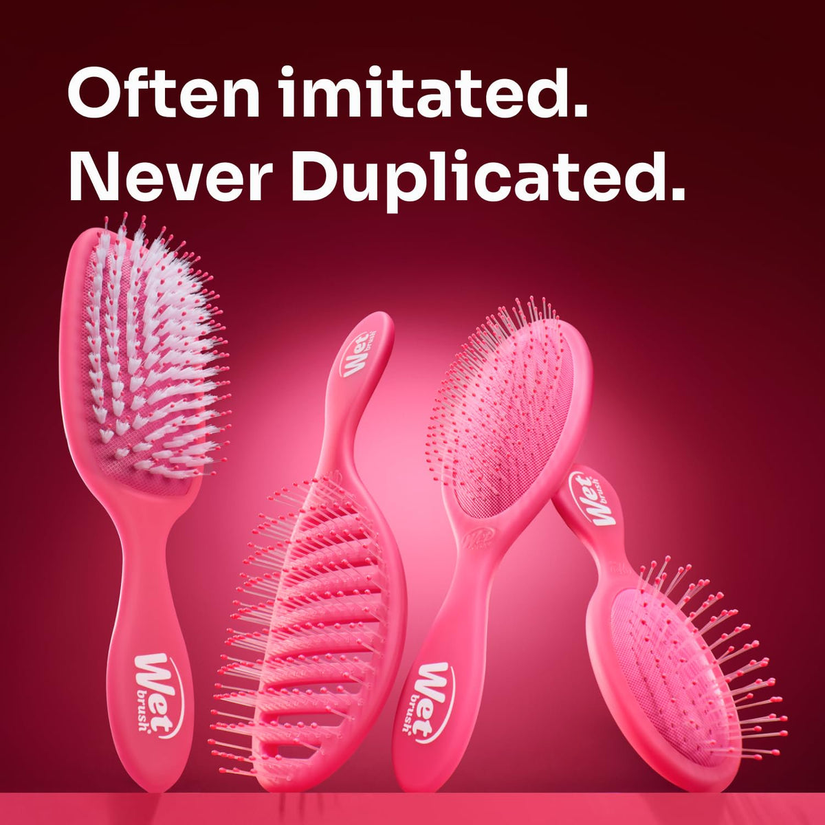 Wet Brush Mini Detangler Hair Brush, Pink - Detangling Travel Hair Brush - Ultra-Soft IntelliFlex Bristles Glide Through Tangles with Ease - Pain-Free - All Hair Types