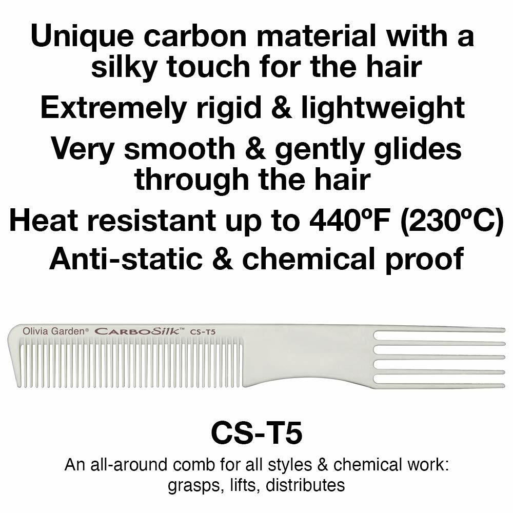Olivia Garden Carbosilk Technical & Chemical Comb Cs-T3