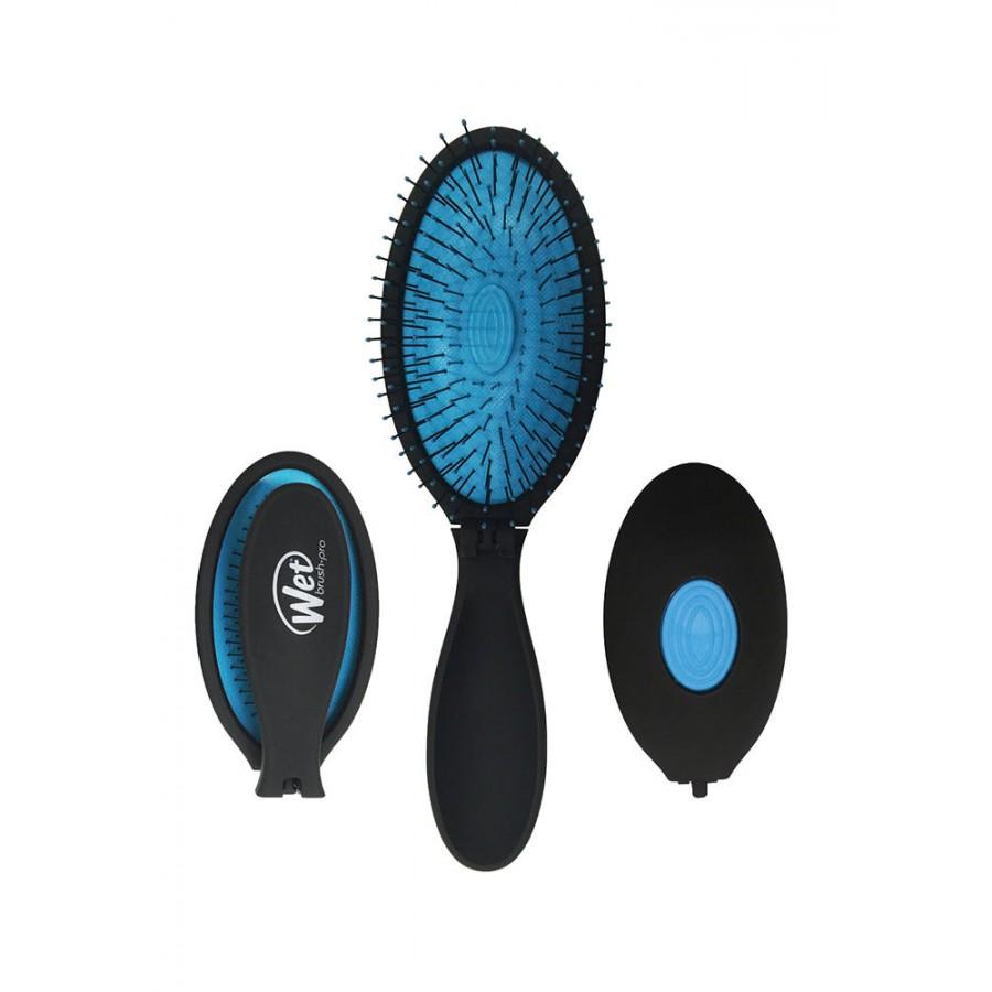 Wet Brush Pop Fold Blue Cushion