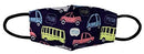 Orly Youth Fashion Cotton Mask in Car Design, Washable and Reusable with Elastic Straps