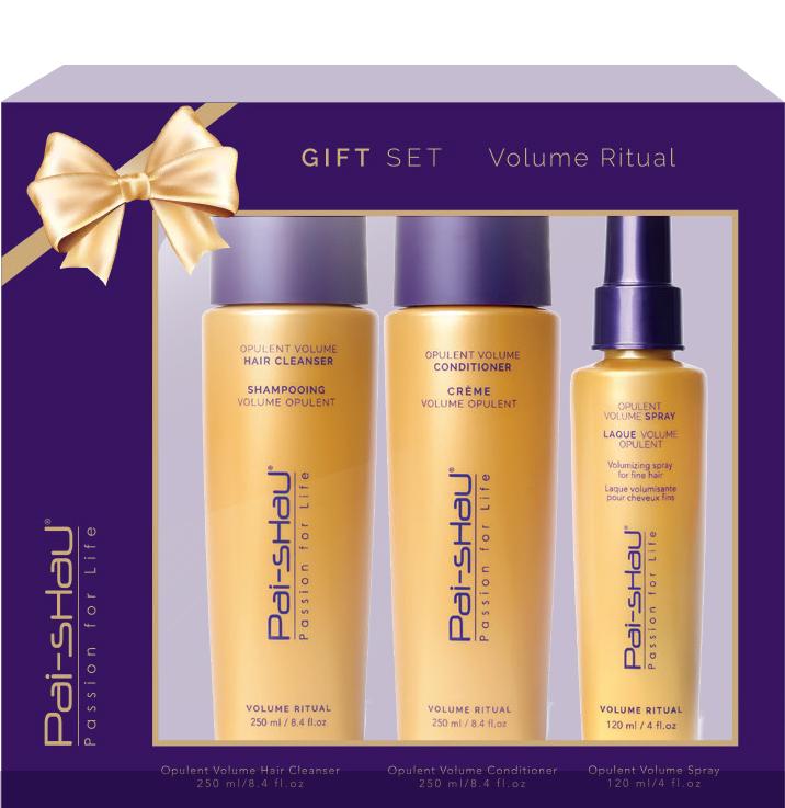 Volume RituaL 1 x Opulent Volume Hair Cleanser 250 ml / 8.4 fl. oz: 1 x Opulent Volume Conditioner 250 ml / 8.4 fl. oz: 1 x Opulent Volume Spray 120 ml / 4 fl. Oz