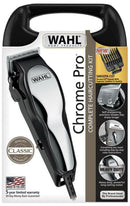 Wahl Chrome Pro Hair Clippers 17 Piece Complete Haircutting Kit