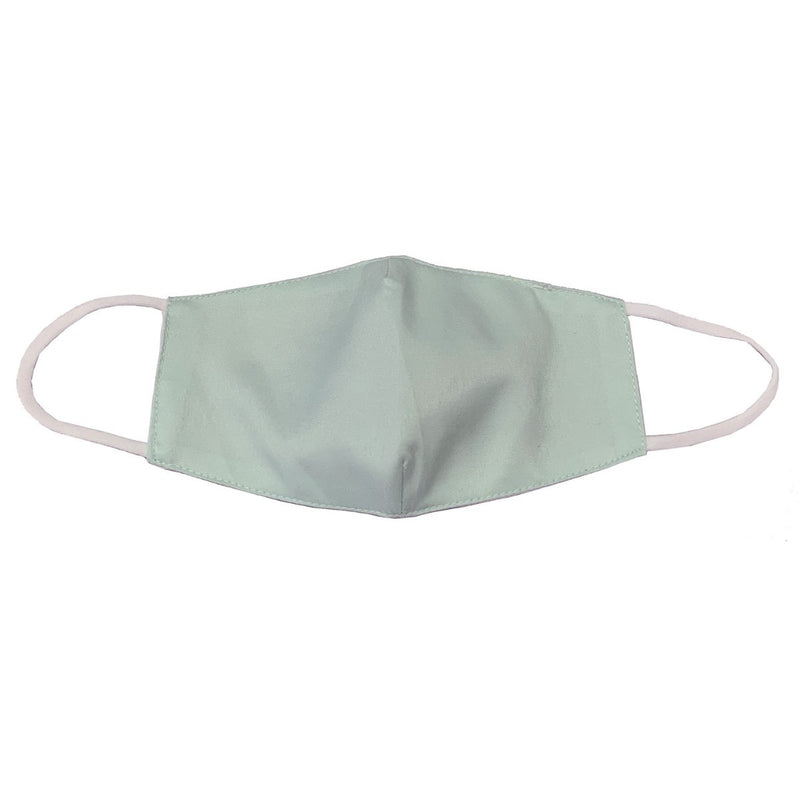 Orly Youth Fashion Cotton Face Mask In Cyan, Washable And Reusable With Elastic Straps