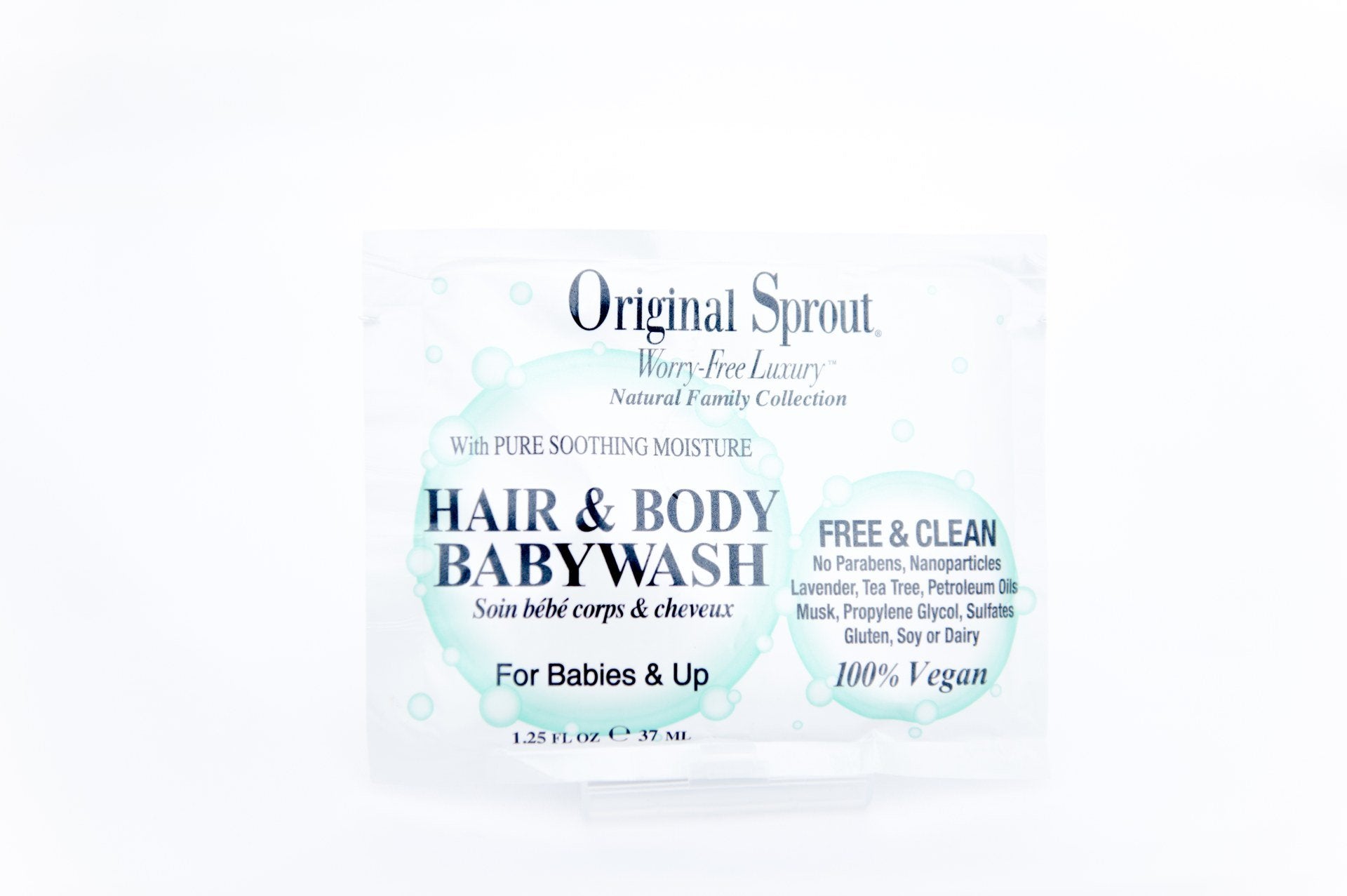 Hair & Body wash 2 in 1 1.25oz (Sprout Pack)