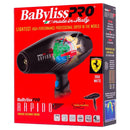 BaByliss Pro Ferrari Rapido Hair Dryer 2000 Watts +FREE Travel Pouch -NEW IN BOX