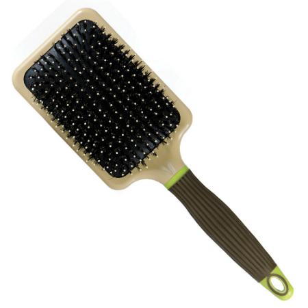 Macadamia Paddle Cushion Brush w/ Boar Bristle