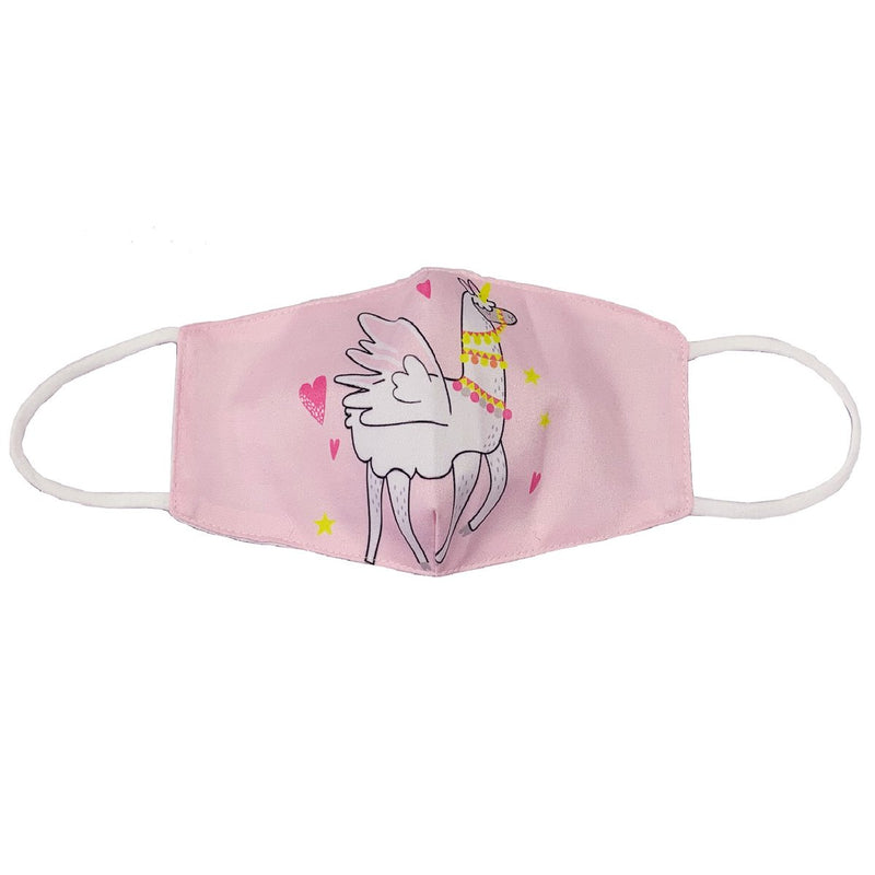 Orly Youth Fashion Cotton Face Mask In Pink, Washable And Reusable With Elastic Straps