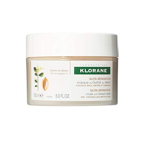 Klorane Mask with Desert Date, Deep Conditioning Treatment, Repair Dry, Damaged Hair, Split End Treatment, 5 oz.