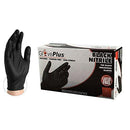 Gloveplus Textured Black Nitrile Glove X-Large 100 / Box