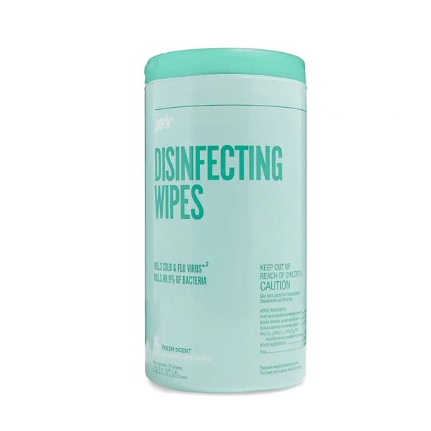 Perk™ Disinfecting Wipes, Fresh, 75 Wipes, 6/Carton