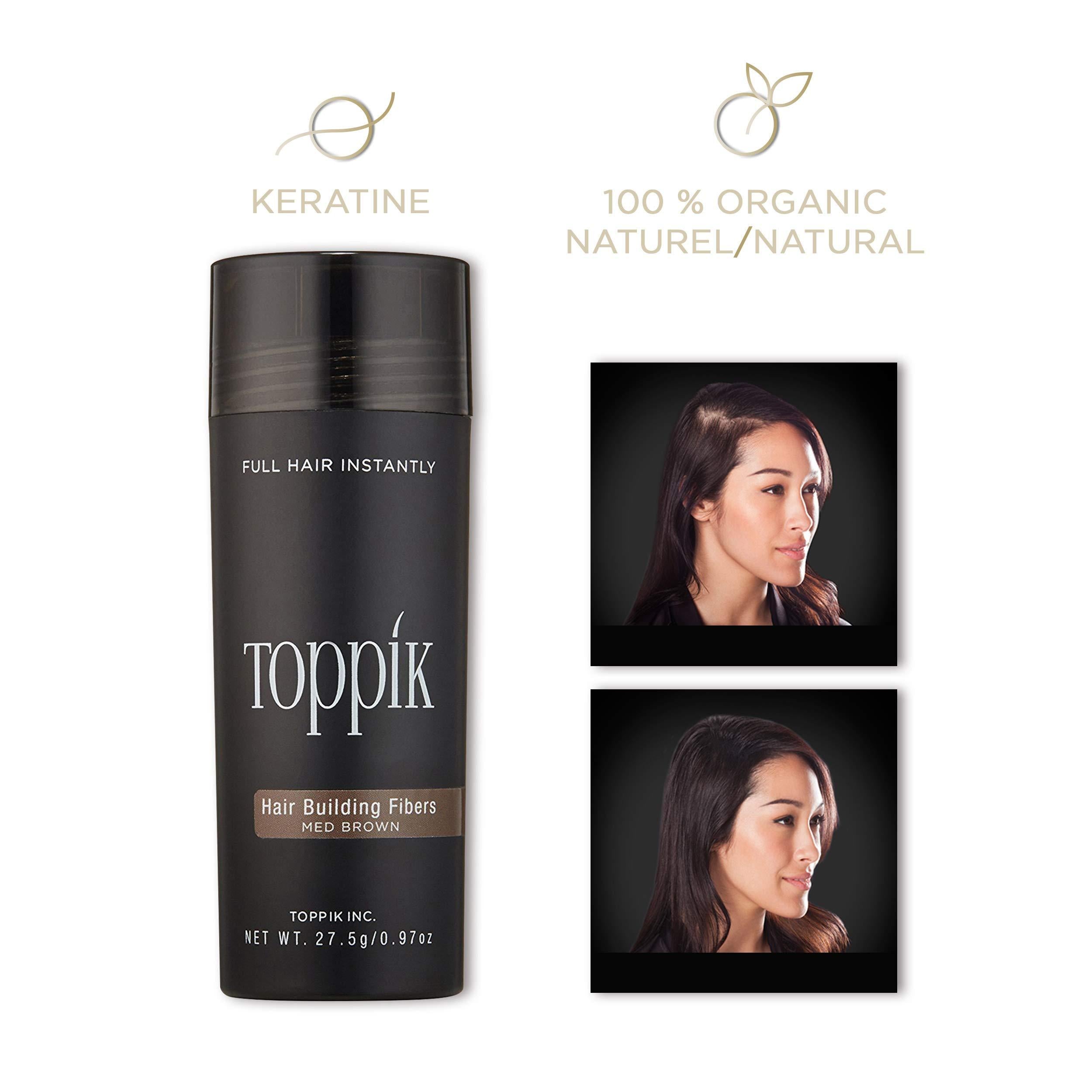 Toppik Hair Building Fibers Medium Brown .97Oz