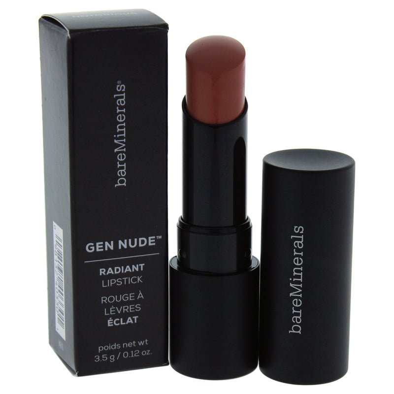Gen Nude Radiant Lipstick - Notorious by bareMinerals for Women - 0.12 oz Lipstick