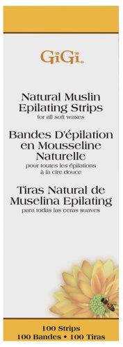 Gigi Natural Muslin Strips, Small, 100 Strips