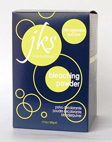 JKS Bleaching Powder with Box and Scoop, Italian Microgranular Dust Free Bleaching Powder, Hair stylist and beauty salon choice, most gentle bleach ever on your hair