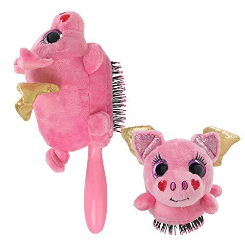 Wet Brush Kids Plush Brush Kids Toy Hair Brush (Flying Pig)