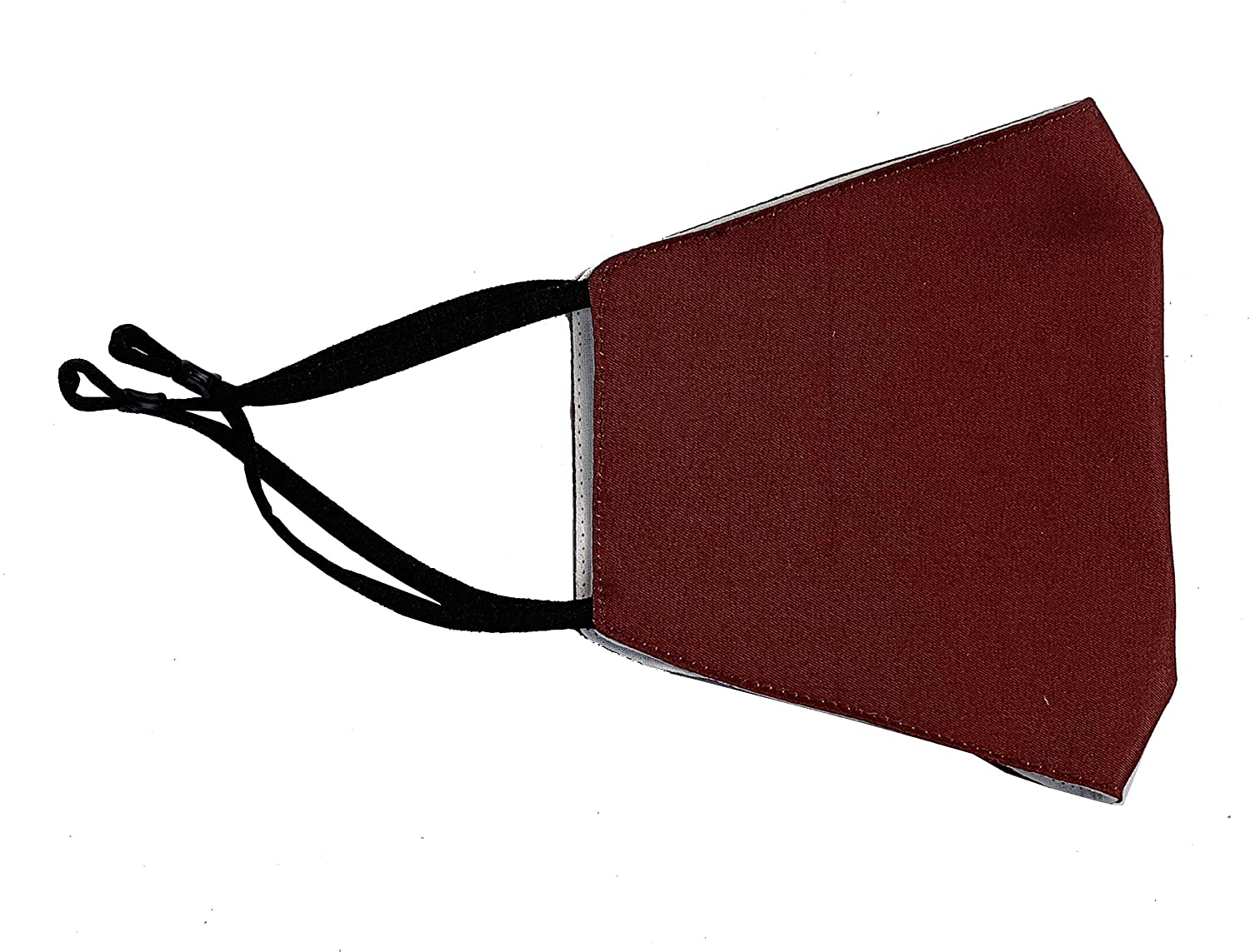 Orly Adult Fashion Ctoon Face Mask in Burgundy, Washable and Reusable with Elastic Straps