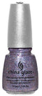 CHINA GLAZE Glitter Nail Lacquer with Nail Hardner - Prism (DC)