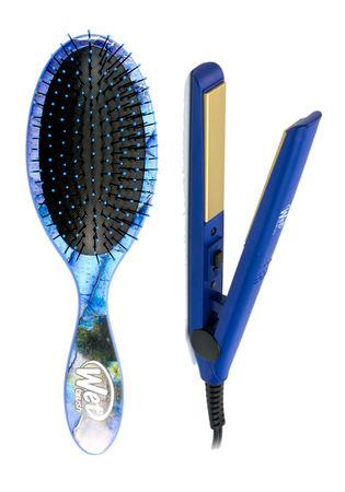 WB PRO Mini Styling Iron + Original Detangler - Blue