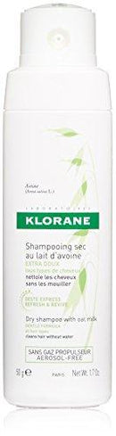 Klorane Dry Shampoo Powder with Oat Milk , Non-Aerosol Formula, Eco-friendly Loose Powder, Paraben & Sulfate-Free, 1.7 oz.