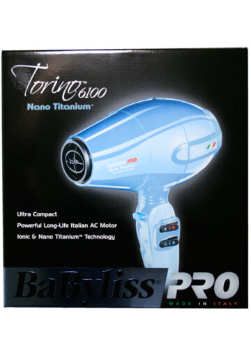 BaBylissPRO Nano Titanium Torino Compact Hair/Blow Dryer (Blue)