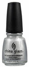 China Glaze Nail Lacquer with Hardeners, Platinum Silver, 0.5 fl oz