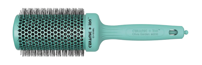 Olivia Garden Brush Ceramic + Ion Blossom Limited Edition CI - 55BL 2 1/8" Pastel Turquoise