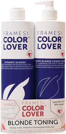 FRAMESI COLOR LOVER Dynamic Blonde Shampoo & Conditioner 16.9 oz Duo