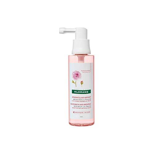 Klorane SOS Serum with Peony - Scalp Treatment Spray, Immediate Soothing Relief for Dry Itchy Flaky Scalp, pH Balanced